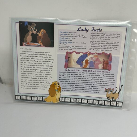 Willabee & Ward Disney Lady & The Tramp 1955 Collectible Patch With Card - Picture 4 of 4